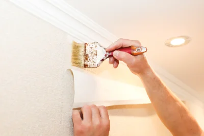 Pose de papier peint à Trassanel — revêtements muraux et toiles de verre